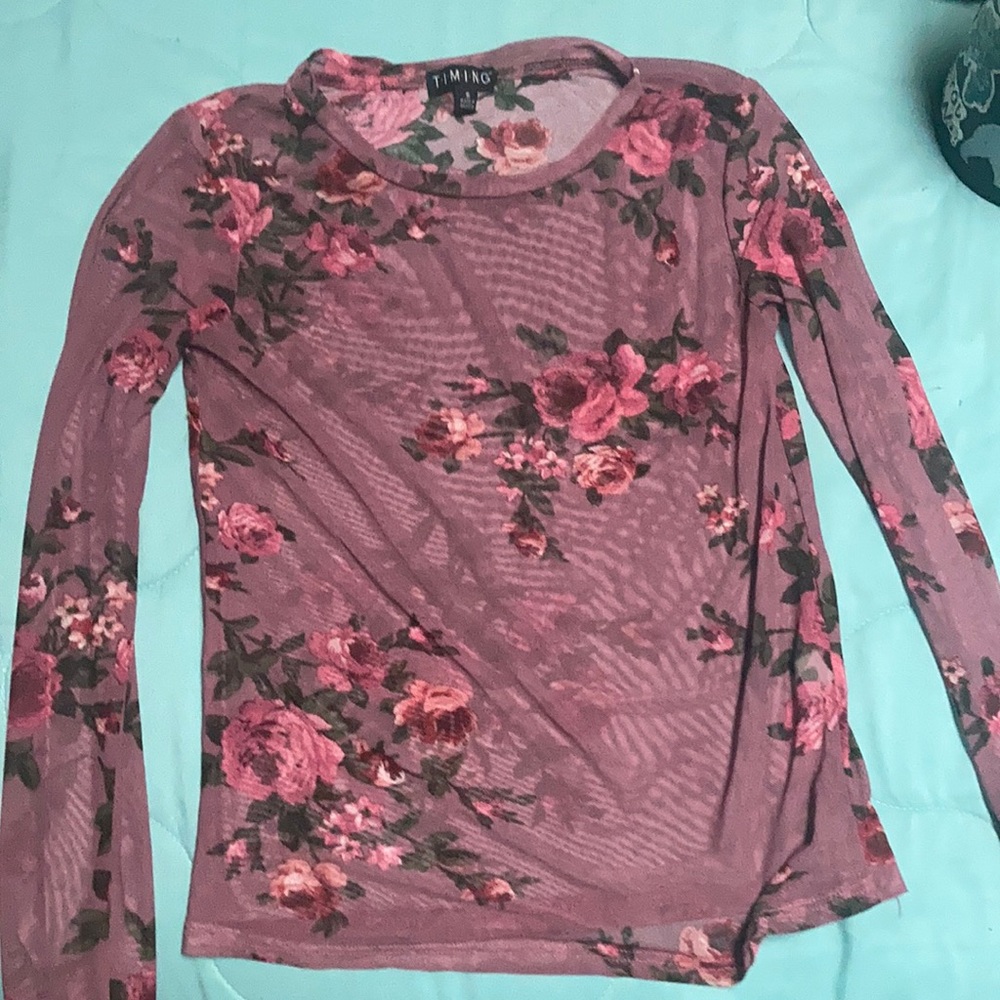 Long sleeve see through